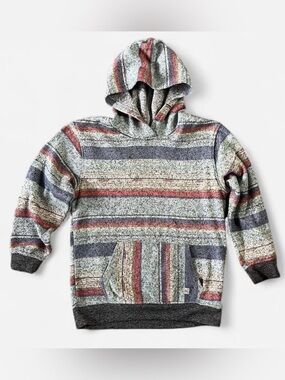 Depart west Boys Sz Small 8 Southwestern Print Hoodie Pullover Gray Tribal